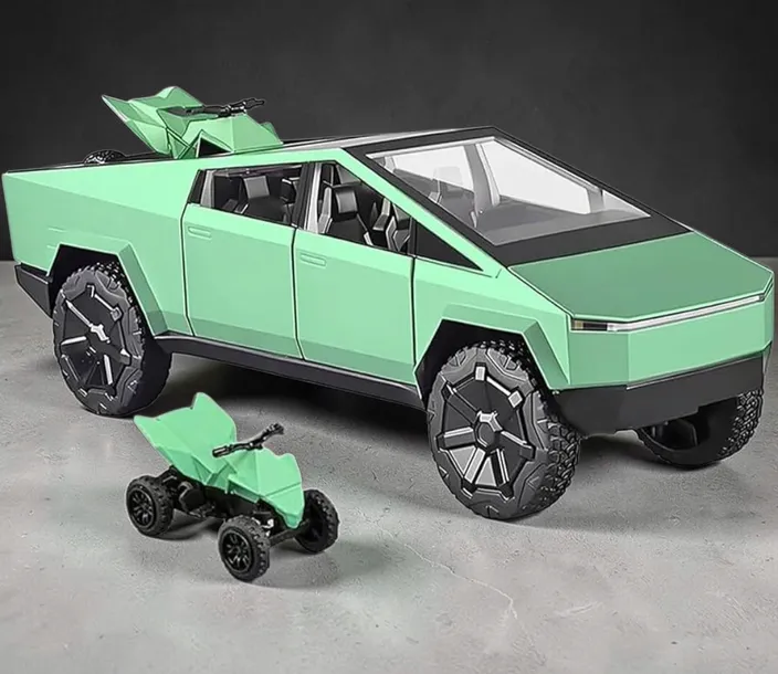 Model 1:24 Tesla Cybertruck (Zielona) Metalowa