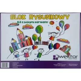 blok-rysunkowy-a3-bialy-20-kartek-wektor
