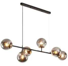 lampa-sufitowa-wiszaca-zyrandol-kula-czarna-zlota