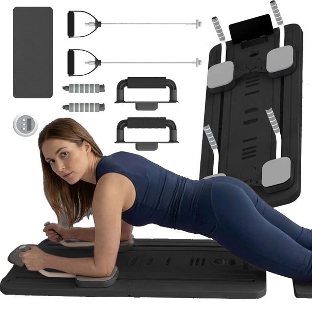 Pilates reformer deska do ćwiczeń pilatesu jogi pompek fitness + licznik
