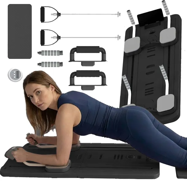 Pilates reformer deska do ćwiczeń pilatesu jogi pompek fitness + licznik