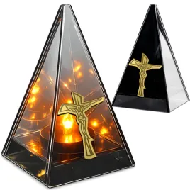 znicz-led-efekt-plomienia-lampion-na-grob-cmentarz-szklany-zloty-krzyz