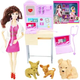 lalka-weterynarz-statoskop-pieski-akcesoria