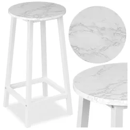 stolek-kuchenny-taboret-hoker-okragly-metalowy-do-kuchni-marmur-biale-nogi