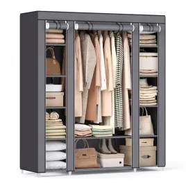 szafa-materialowa-szara-150x45x175-cm-z-polkami