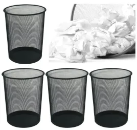 kosz-na-smieci-q-connect-metalowy-biurowy-siatka-duzy-19l-czarny-4-sztuki