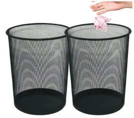 kosz-na-smieci-q-connect-metalowy-biurowy-siatka-duzy-19l-czarny-2-sztuki