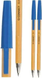dlugopis-q-connect-z-zatyczka-0-4-mm-niebieski-2-sztuki