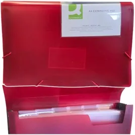 teczka-harmonijkowa-z-gumka-z-przegrodkami-biurowa-a4-q-connect-czerwona