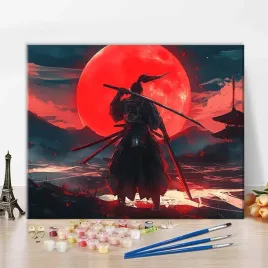 zestaw-do-malowania-po-numerach-bez-ramy-wojownik-z-mieczem-40x50-cm