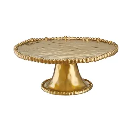villa-italia-zlota-patera-na-ciasto-27-cm-porcelanowa-mestiere-gold