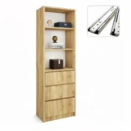elegancki-duzy-regal-z-3-szufladami-i-polkami-na-ksiazki-dab-craft-zloty