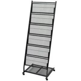 stojak-na-gazety-i-magazyny-z-kolkami-czarny-475x43x133-cm