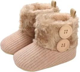 buciki-dzieciece-niemowlece-0-6-miesiecy-brazowe-z-futerkiem