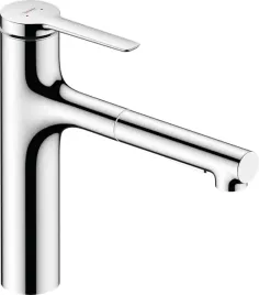 bateria-kuchenna-zesis-m33-160-wyciagana-wylewka-chrom-hansgrohe