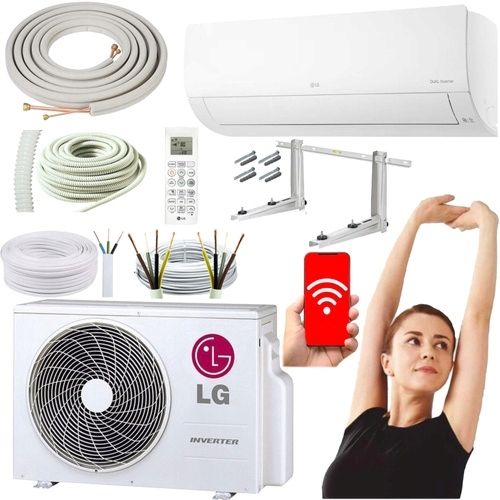 KLIMATYZATOR ŚCIENNY LG STANDARD 2 WiFi 3,5kW ZESTAW SAMODZIELNY MONTAŻ 3MB