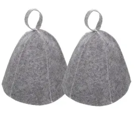 czapka-do-sauny-filcowa-ochronna-szara-uniwersalna-unisex-zestaw-2-szt