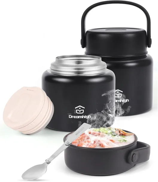 TERMOS OBIADOWY POJEMNIK TERMICZNY NA ŻYWNOŚĆ + ŁYŻKA 500 ml