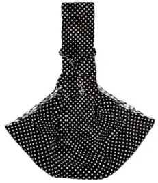 nosidelko-torba-transportowa-dla-psa-kota-na-ramie-czarne-w-biale-kropki