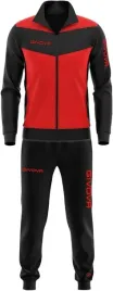 komplet-dresowy-bluza-spodnie-dres-czerwono-czarny-xl