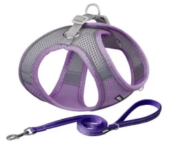 zestaw-uprzaz-smycz-xxs-fioletowa-szelki-odblaskowe-aiitle