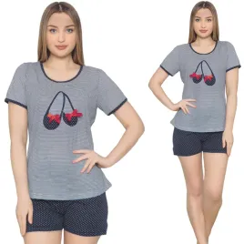 pizama-damska-bawelniana-krotkimi-spodenkami-krotkim-rekawem-dove-roz-2xl