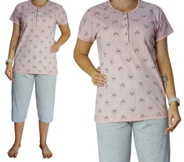 pizama-damska-3-4-bawelna-rozpinana-100percent-m