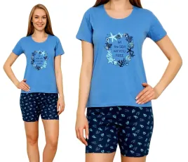 pizama-damska-krotkie-spodnie-la-penna-roz-l