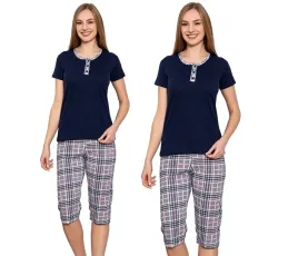 pizama-damska-bawelniana-3-4-spodnie-krotkim-rekawem-la-penna-rozmiar-l