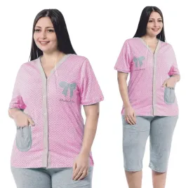 pizama-damska-bawelniana-3-4-spodnie-krotkim-rekawem-rozpinana-sevgi-r-2xl