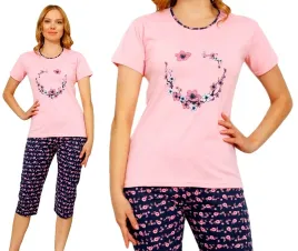 pizama-damska-bawelniana-3-4-spodnie-krotkim-rekawem-la-penna-rozmiar-xl