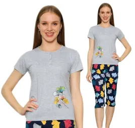 pizama-damska-bawelniana-3-4-spodnie-krotkim-rekawem-la-penna-rozmiar-2xl