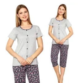 pizama-damska-bawelniana-3-4-spodnie-krotkim-rekawem-la-penna-rozmiar-m
