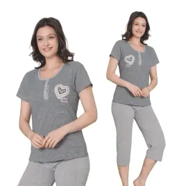 pizama-damska-bawelniana-3-4-spodnie-krotkim-rekawem-sevgi-roz-xl