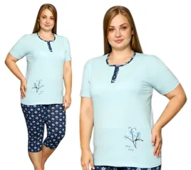 pizama-damska-bawelniana-3-4-spodnie-krotkim-rekawem-la-penna-plus-size-xl