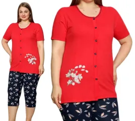 pizama-damska-bawelniana-3-4-spodnie-krotkim-rekawem-la-penna-plus-size-2xl