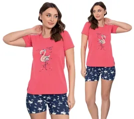 pizama-damska-krotkie-spodnie-la-penna-roz-m