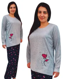 duze-rozmiary-pizama-damska-dlugie-spodnie-roz-xl