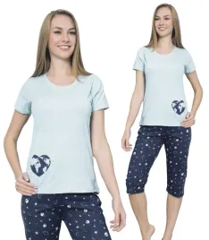 pizama-damska-bawelniana-3-4-spodnie-krotkim-rekawem-la-penna-rozmiar-m