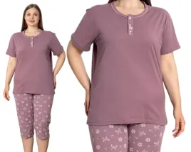 pizama-damska-bawelniana-3-4-spodnie-krotkim-rekawem-la-penna-plus-size-xl
