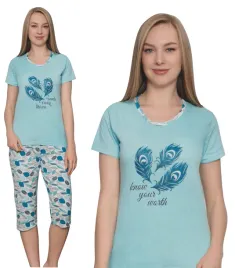 pizama-damska-3-4-spodnie-roz-2xl