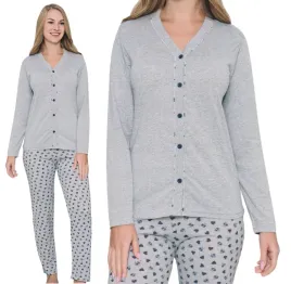 pizama-damska-bawelniana-dlugi-rekaw-rozpinana-bawelniana-2xl