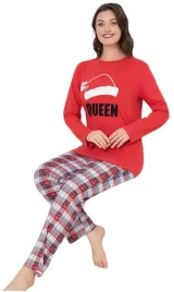 pizama-damska-dlugi-rekaw-swiateczna-bawelniana-bawelna-queen-rozmiar-2xl