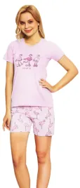 pizama-damska-krotkie-spodnie-la-penna-roz-2xl