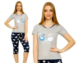 pizama-damska-bawelniana-3-4-spodnie-krotkim-rekawem-la-penna-rozmiar-m