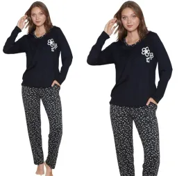 pizama-damska-bawelniana-dlugi-rekaw-bawelniana-2xl