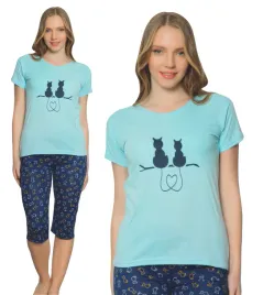 pizama-damska-bawelniana-3-4-spodnie-krotkim-rekawem-la-penna-rozmiar-xl