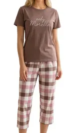 pizama-damska-bawelniana-3-4-spodnie-krotkim-rekawem-morella-rozmiar-l