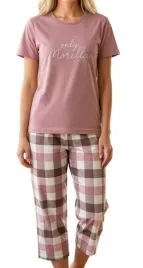 pizama-damska-bawelniana-3-4-spodnie-krotkim-rekawem-morella-rozmiar-xl