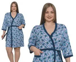 szlafrok-damski-la-penna-3-4-rekaw-przed-kolana-bawelniany-rozmiar-2xl